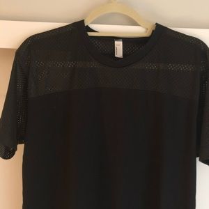 American apparel poly mesh jersey